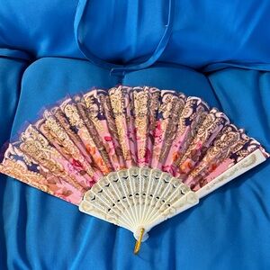 Fan Colored Pink White Gold Gently Used NWOTS Spring/Summer Halloween accessory